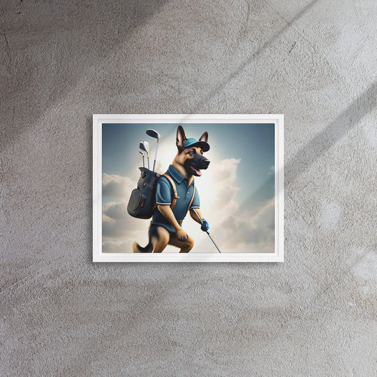 German Shepherd- Framed canvas v5