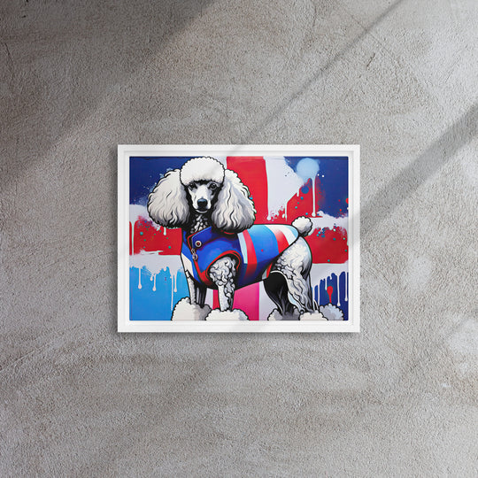 Poodle- Framed canvas v3
