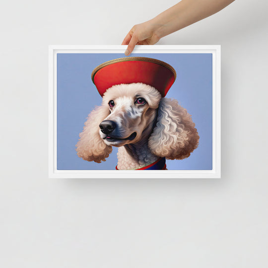 Poodle- Framed canvas v4