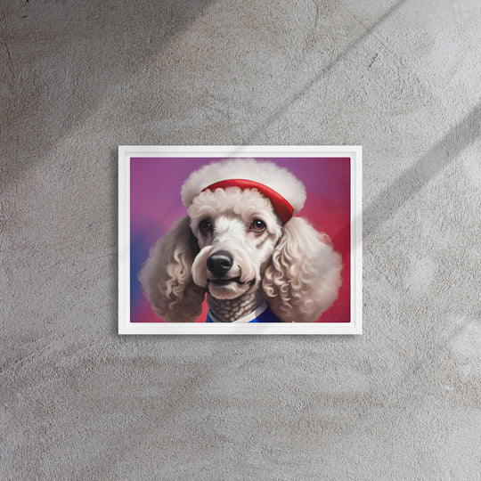 Poodle- Framed canvas