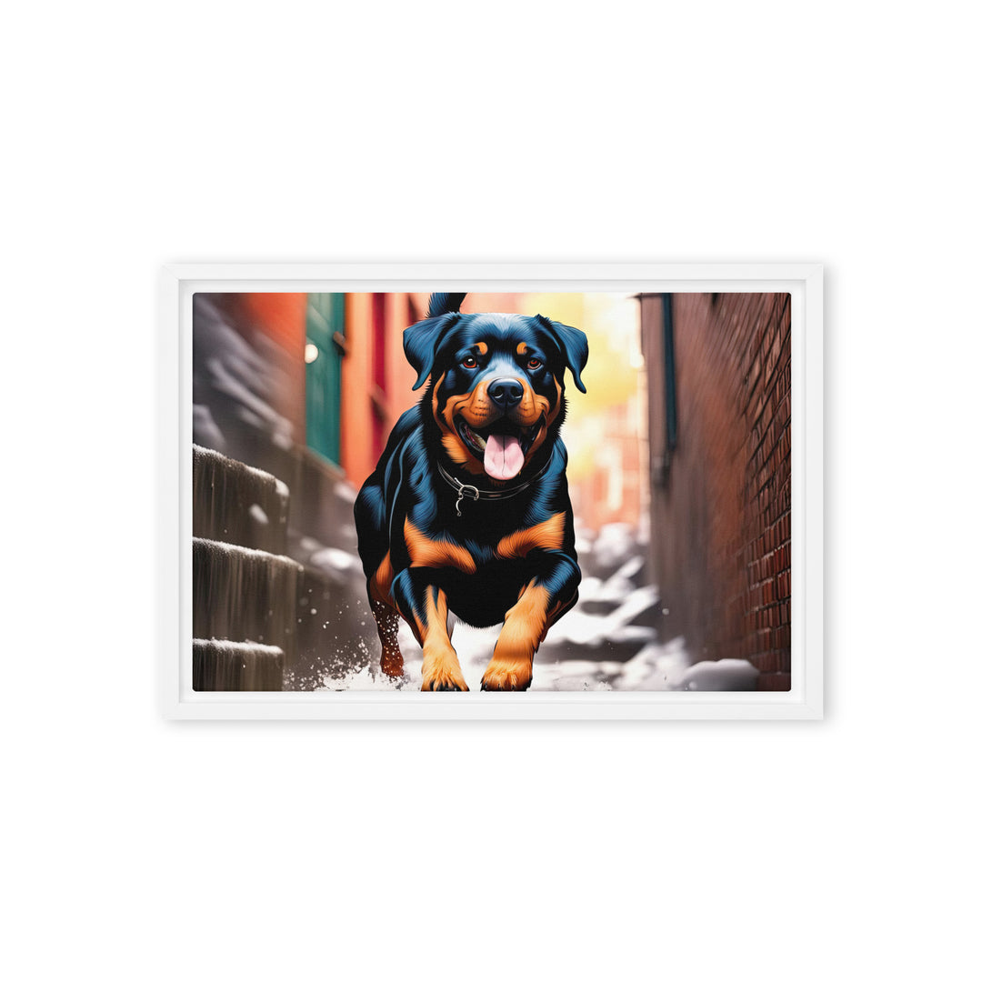 Rottweiler- Framed canvas v2