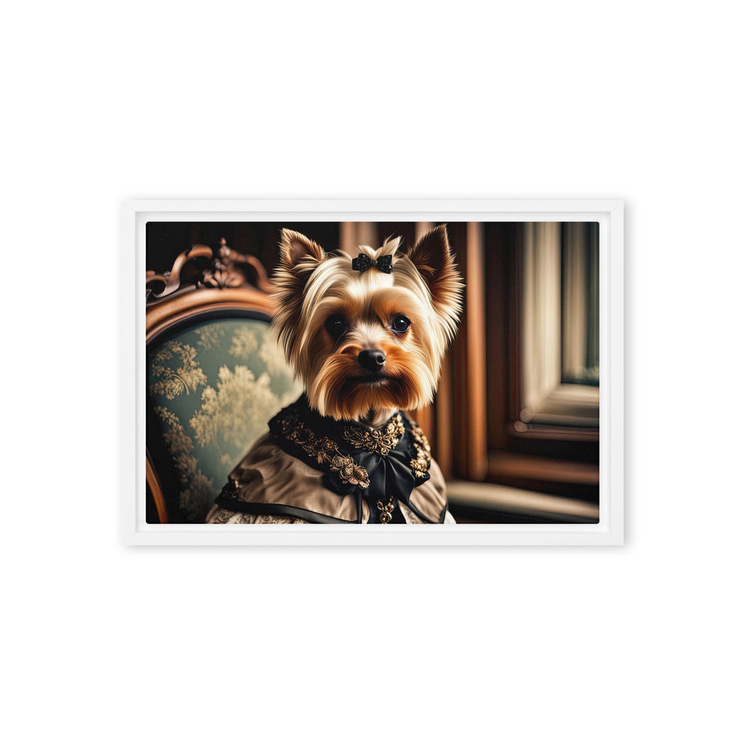 Yorkshire Terrier- Framed canvas