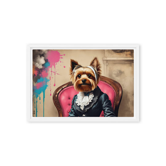 Yorkshire Terrier- Framed canvas v3
