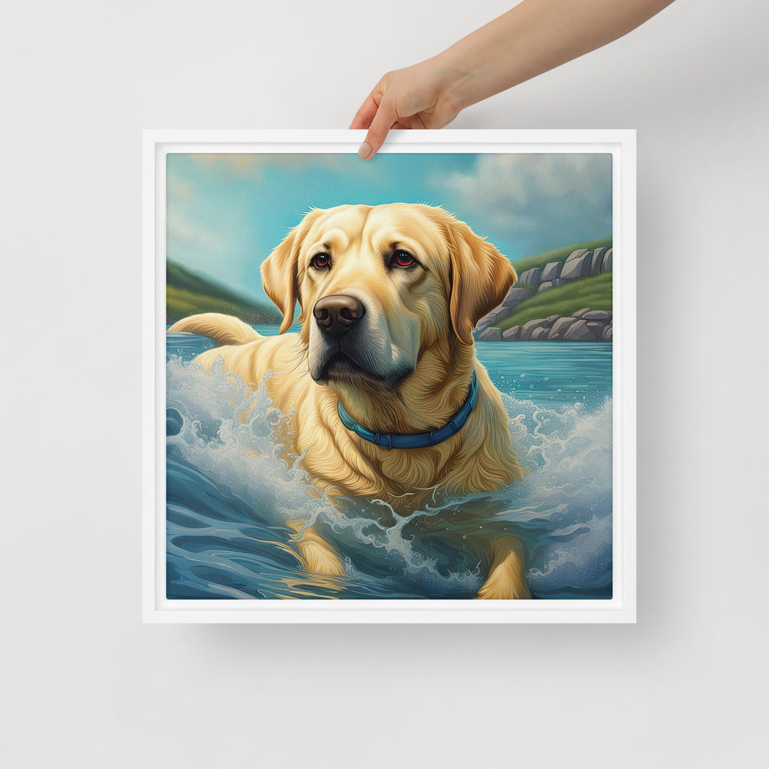 Framed canvas-Labrador Retriever V2