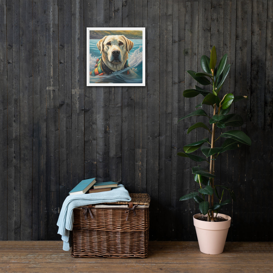 Framed canvas-Labrador Retriever V4