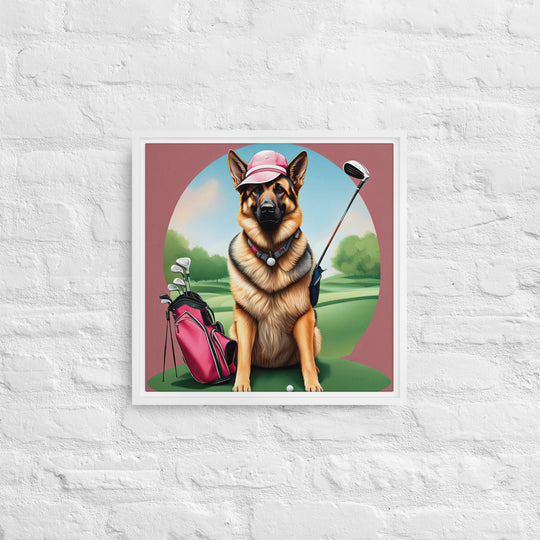 German Shepherd- Framed canvas v3