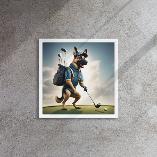 German Shepherd- Framed canvas v5