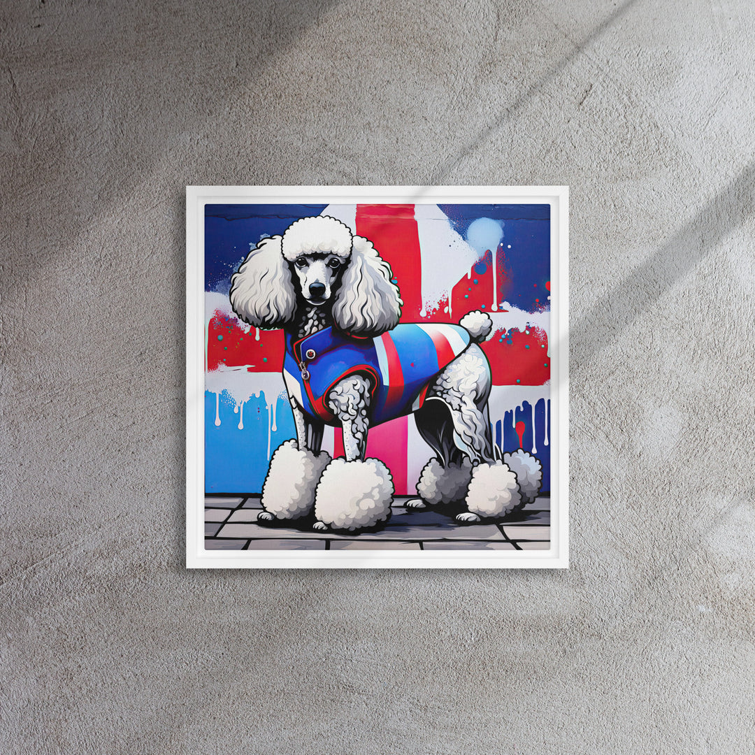 Poodle- Framed canvas v3
