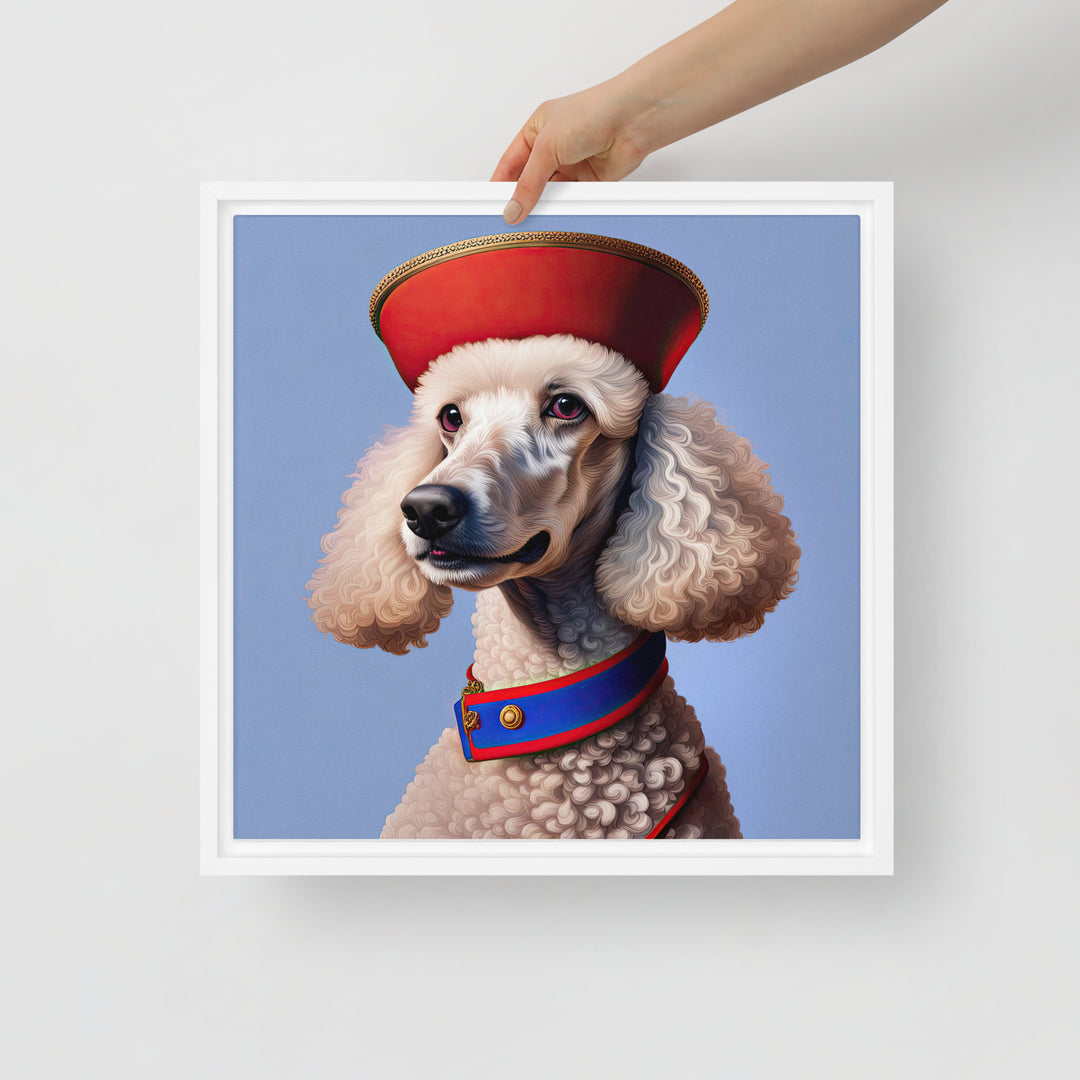 Poodle- Framed canvas v4