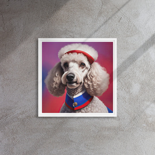 Poodle- Framed canvas