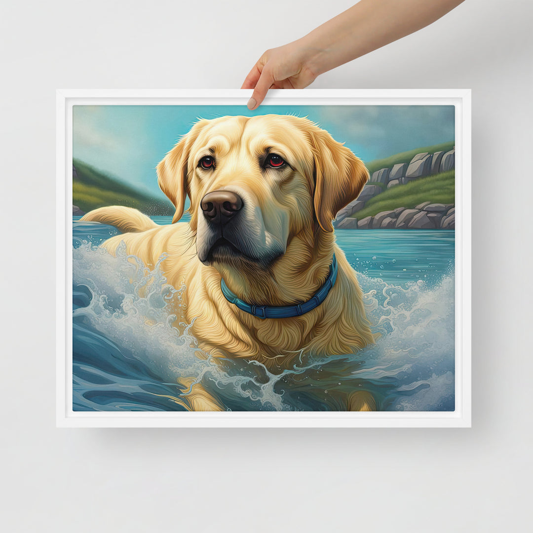 Framed canvas-Labrador Retriever V2