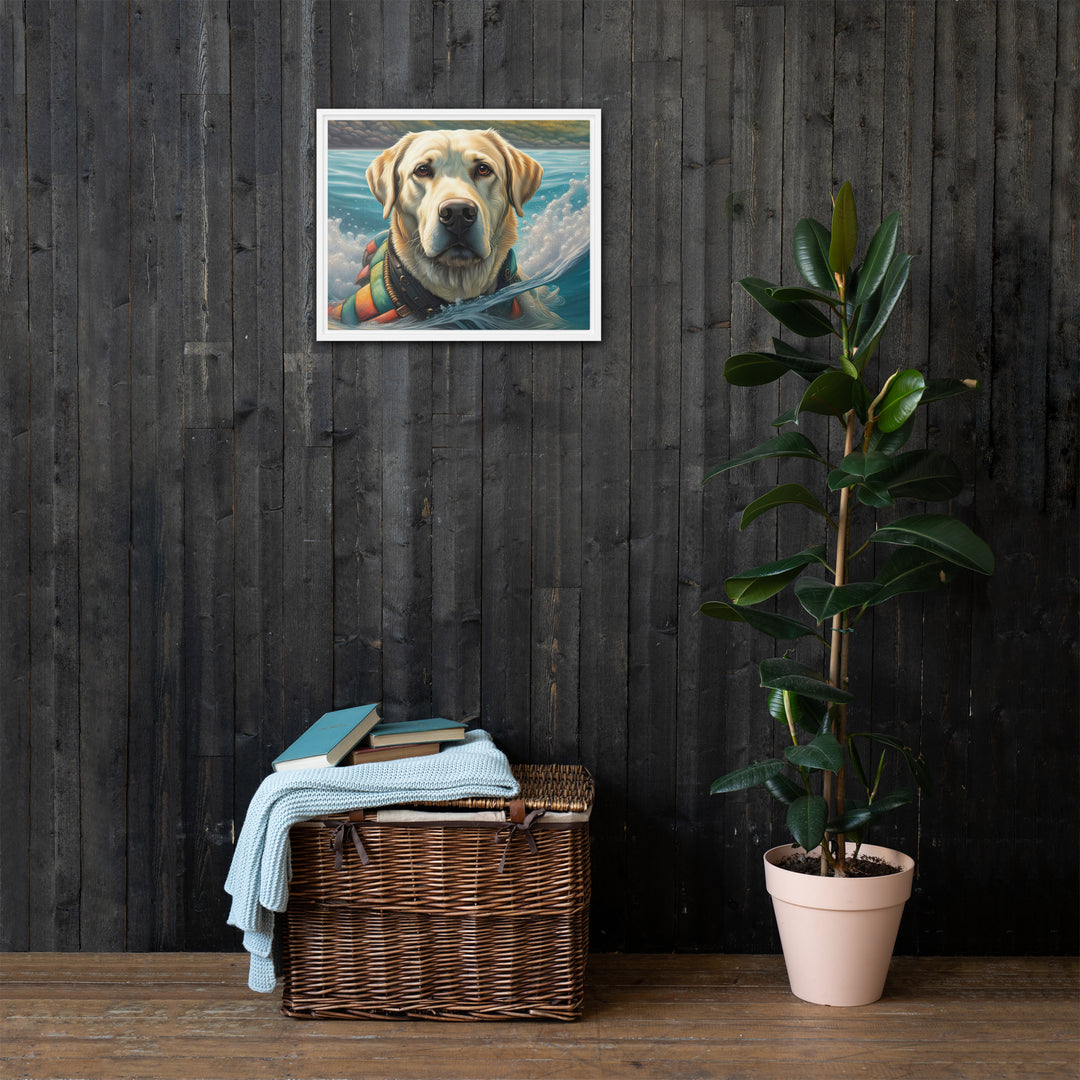 Framed canvas-Labrador Retriever V4