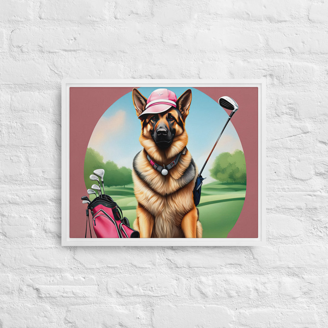 German Shepherd- Framed canvas v3