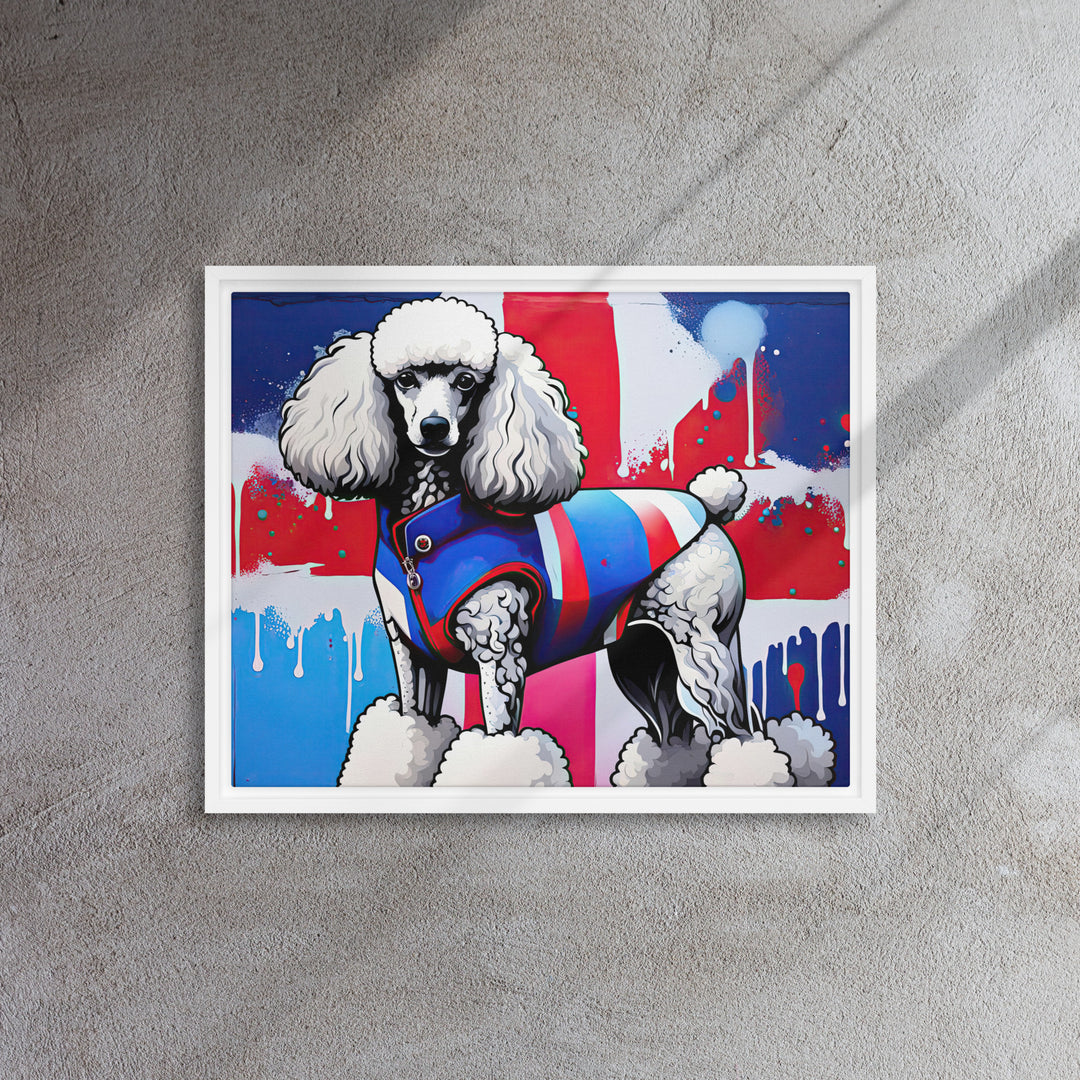 Poodle- Framed canvas v3