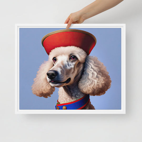 Poodle- Framed canvas v4