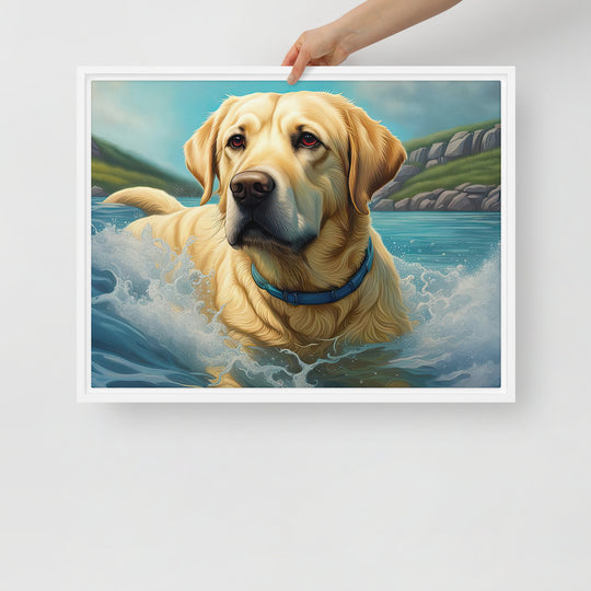 Framed canvas-Labrador Retriever V2