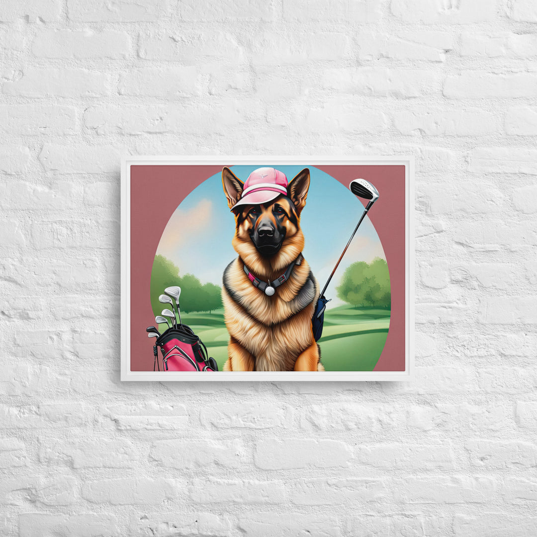 German Shepherd- Framed canvas v3