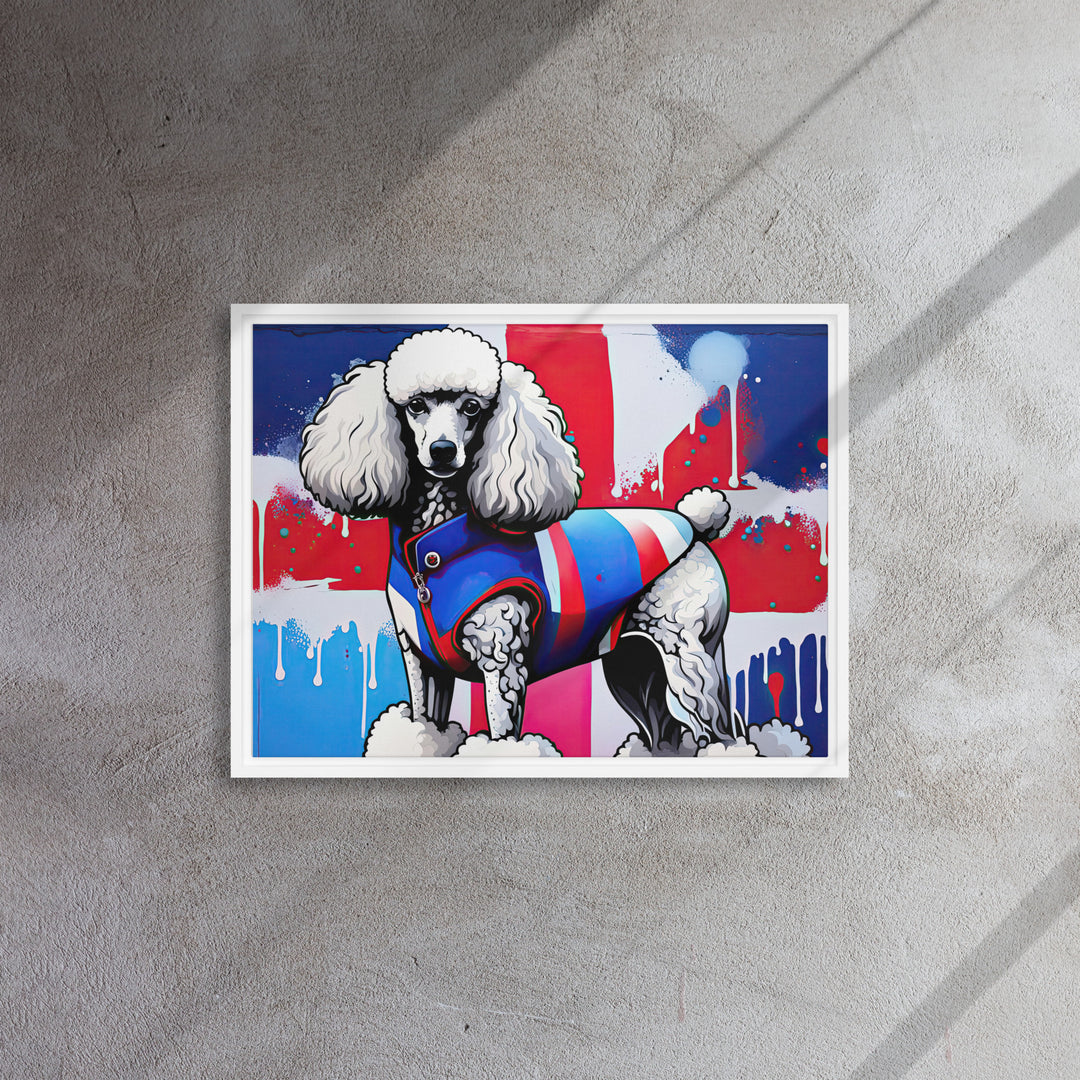Poodle- Framed canvas v3
