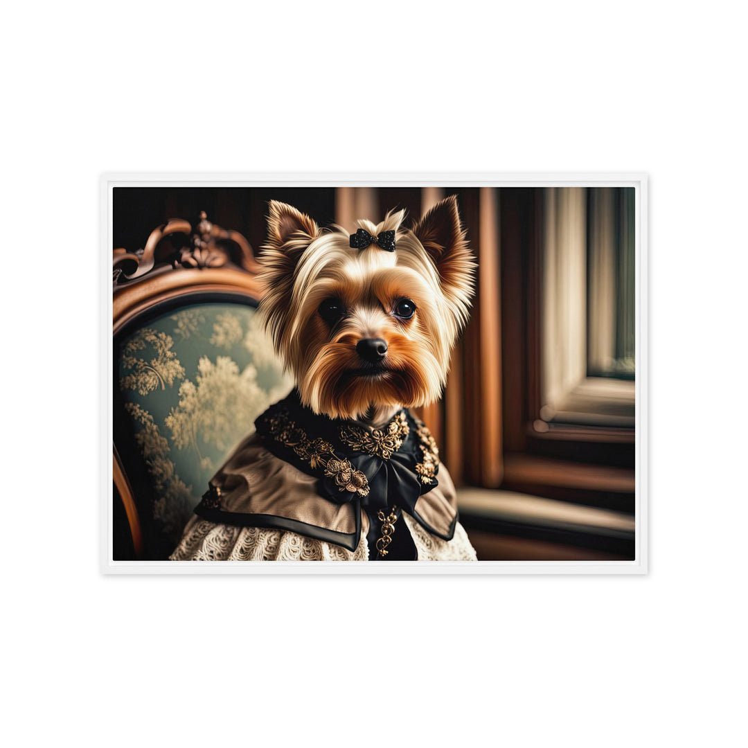 Yorkshire Terrier- Framed canvas