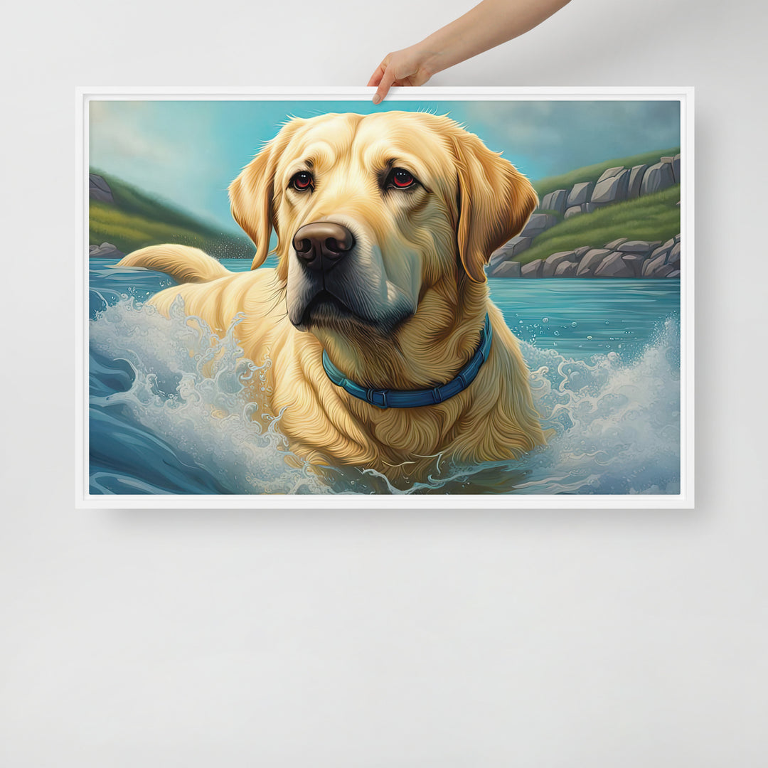 Framed canvas-Labrador Retriever V2