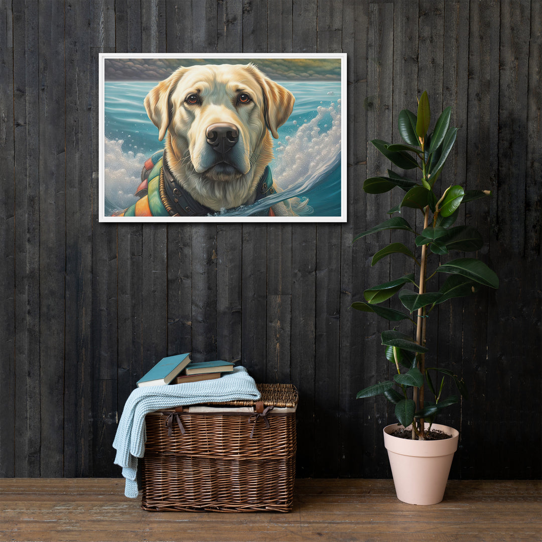 Framed canvas-Labrador Retriever V4