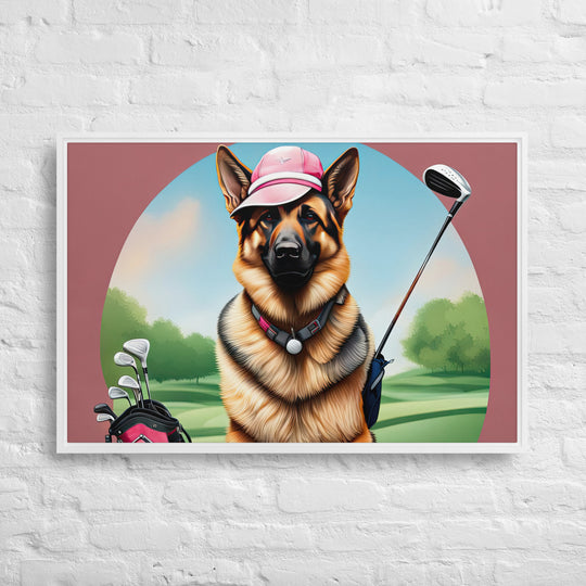 German Shepherd- Framed canvas v3