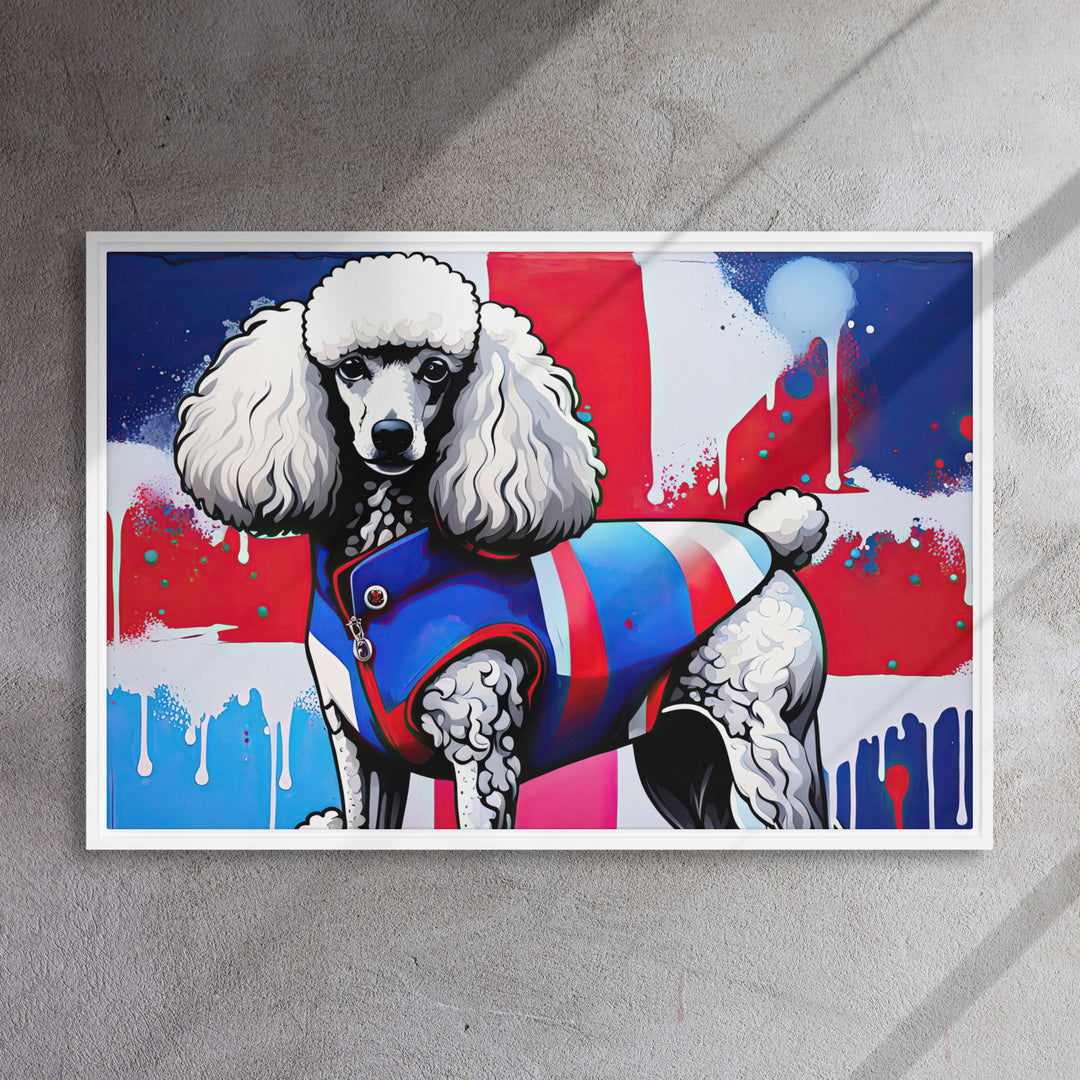 Poodle- Framed canvas v3