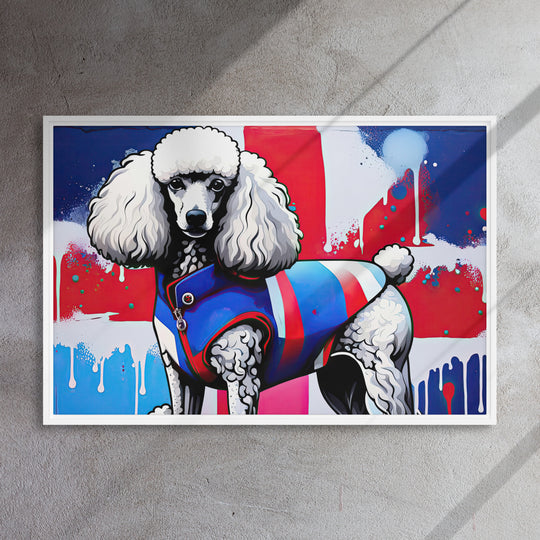 Poodle- Framed canvas v3