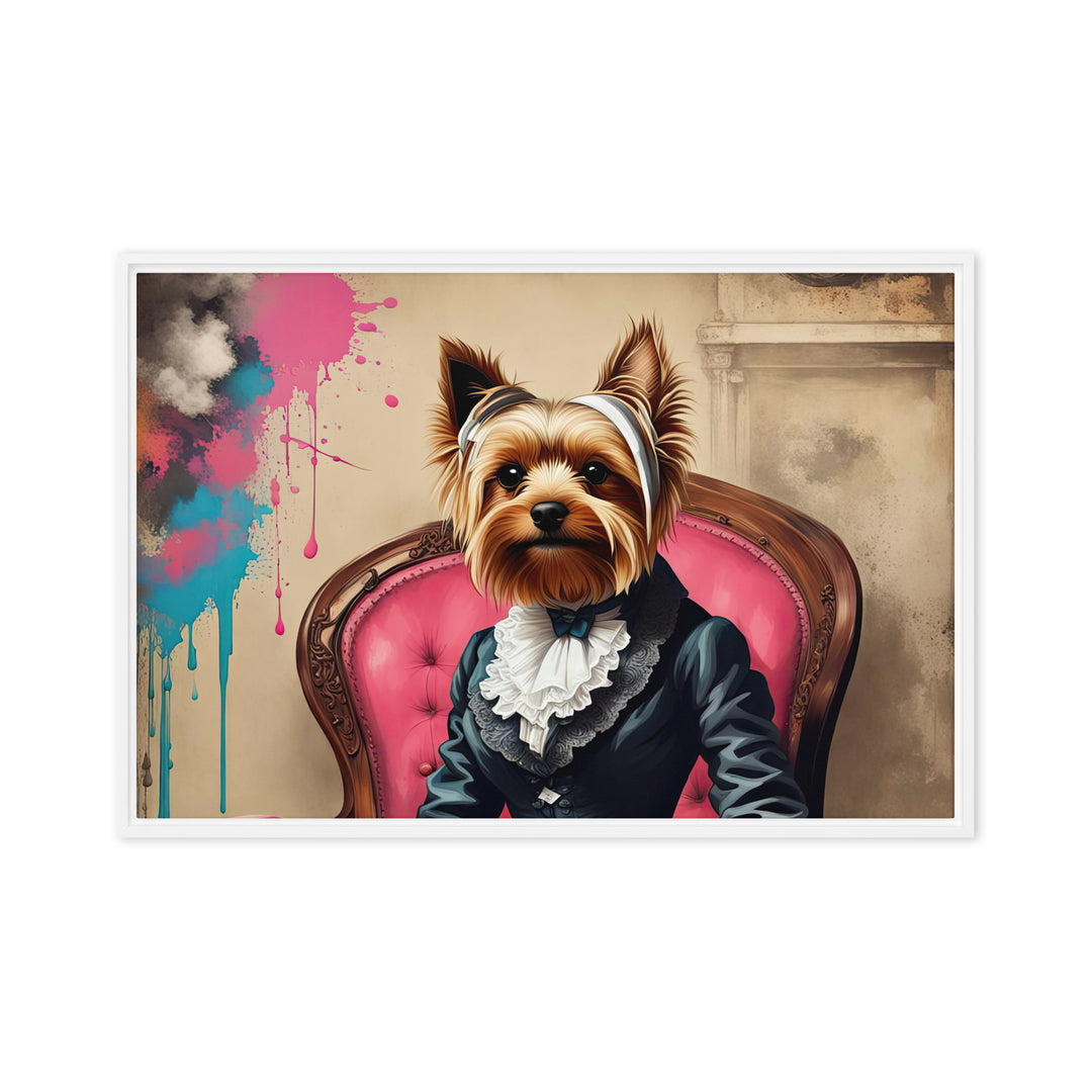 Yorkshire Terrier- Framed canvas v3