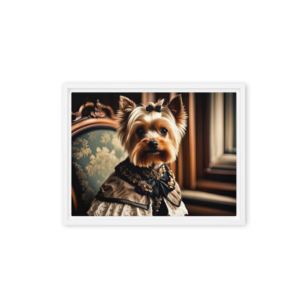 Yorkshire Terrier- Framed canvas