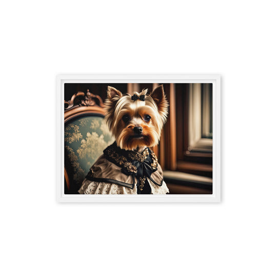 Yorkshire Terrier- Framed canvas