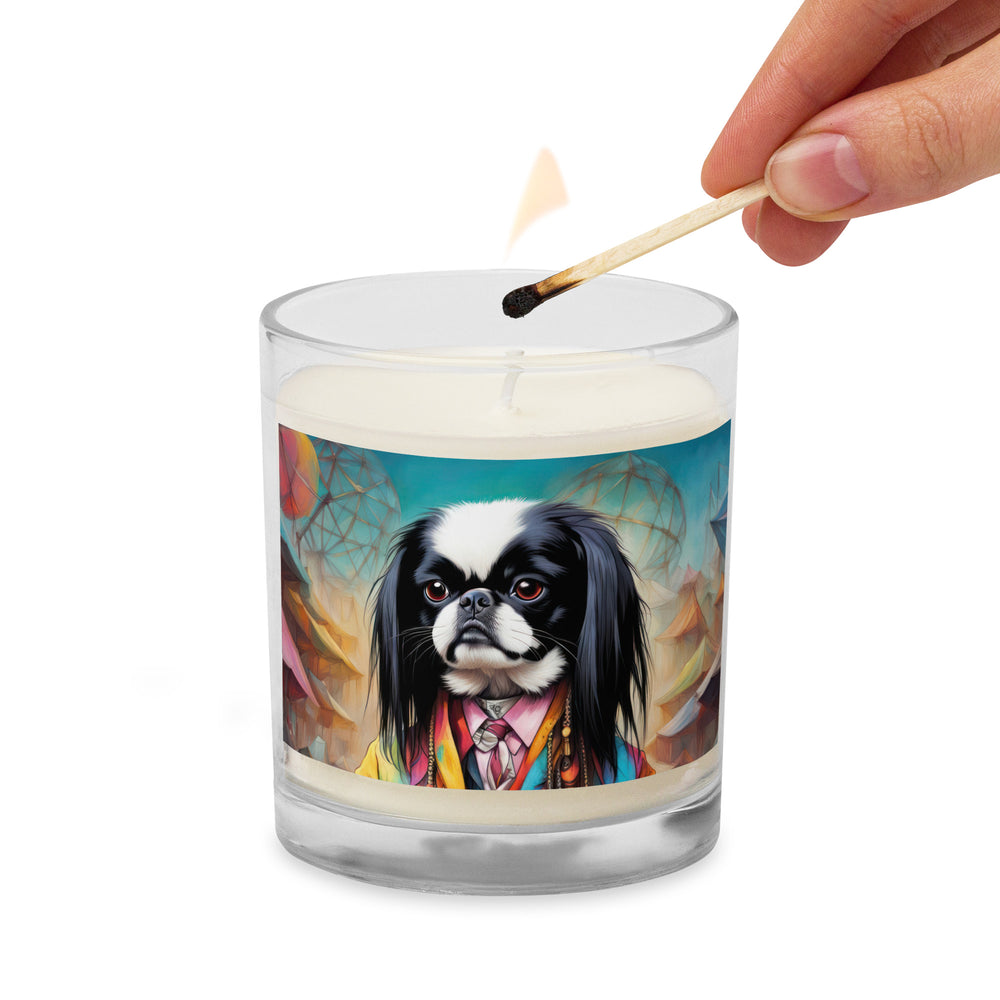 Glass jar soy wax candle-Japanese Chin