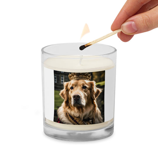 Golden Retriever- Glass Jar Soy Wax Candle v2