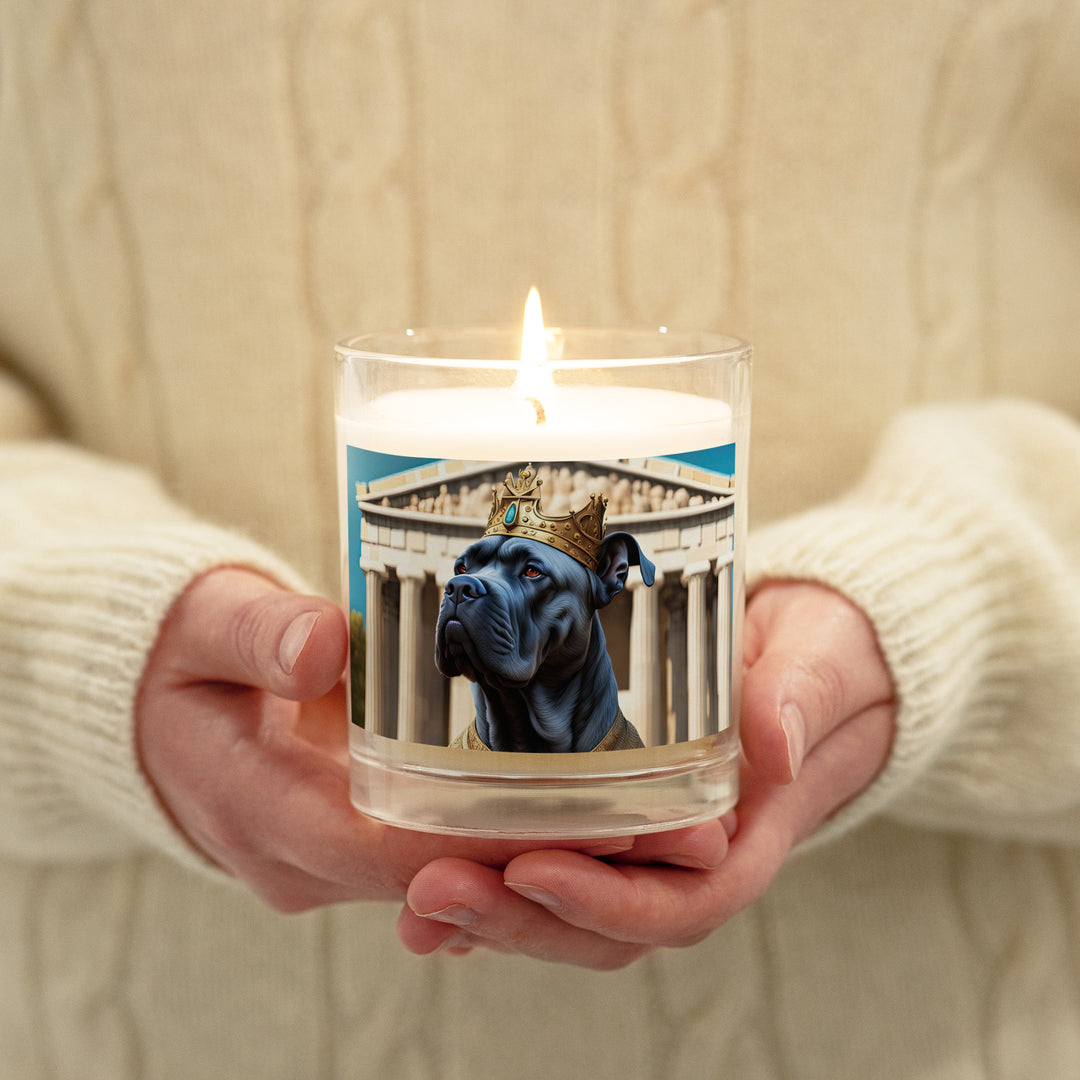 Glass jar soy wax candle-Cane Corso