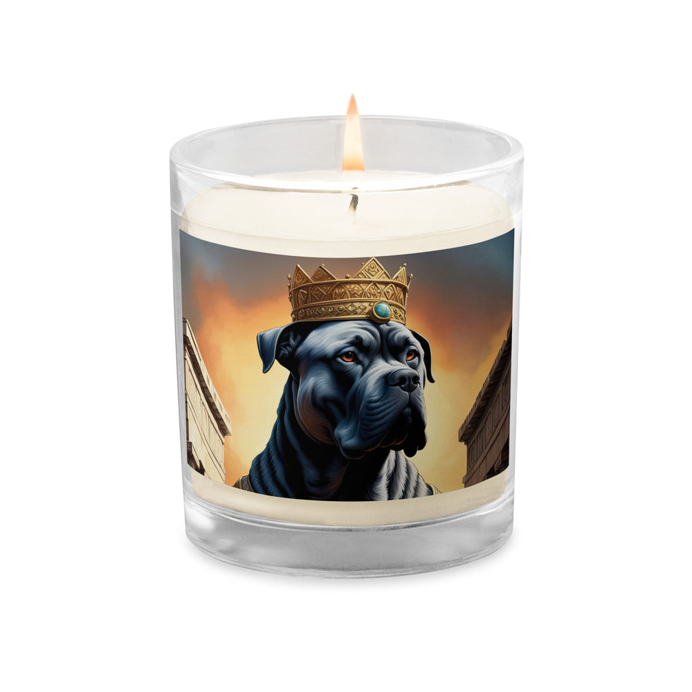 Glass jar soy wax candle-Cane Corso