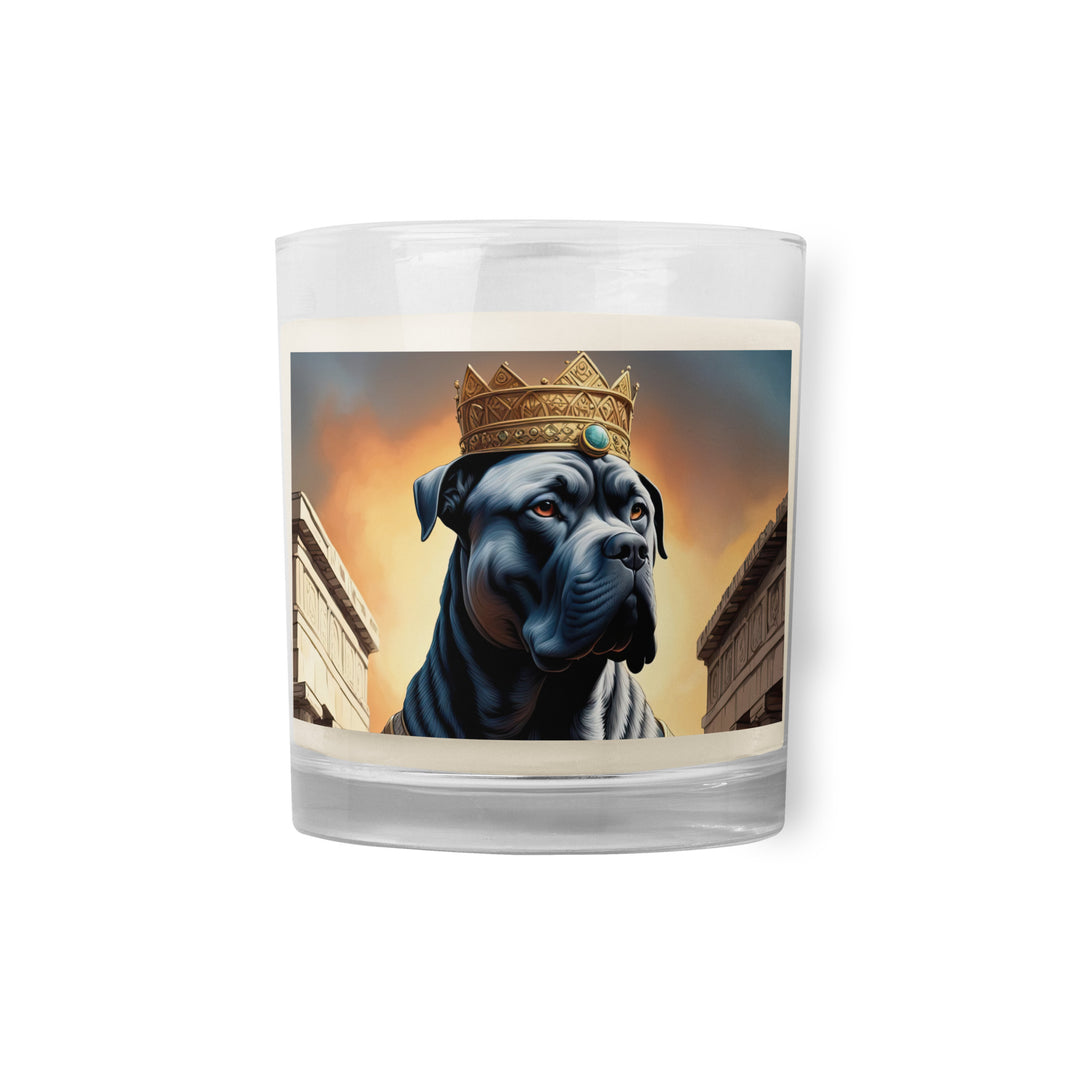 Glass jar soy wax candle-Cane Corso