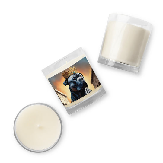 Glass jar soy wax candle-Cane Corso