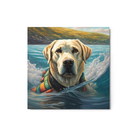 Metal prints-Labrador Retriever V4