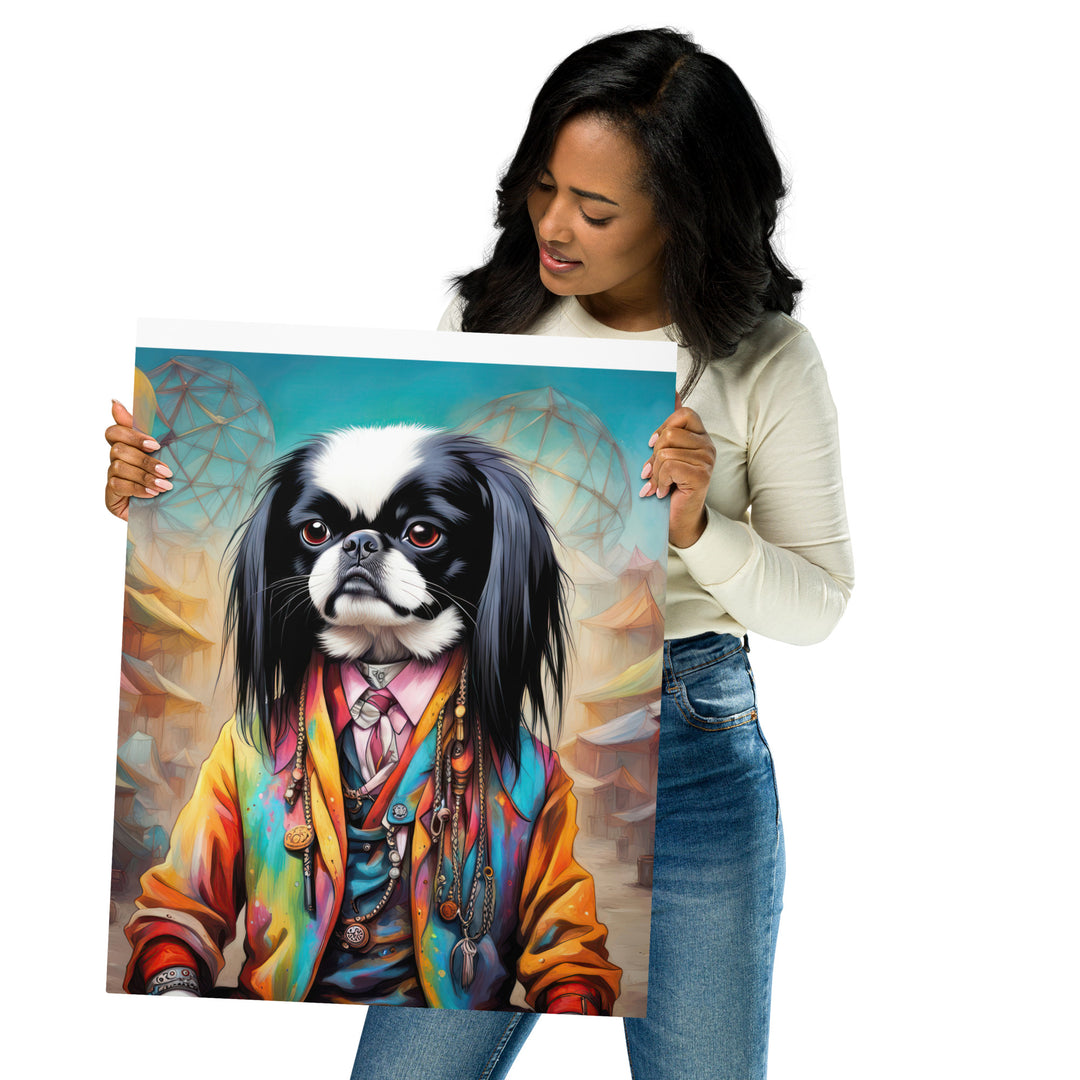 Metal prints-Japanese Chin