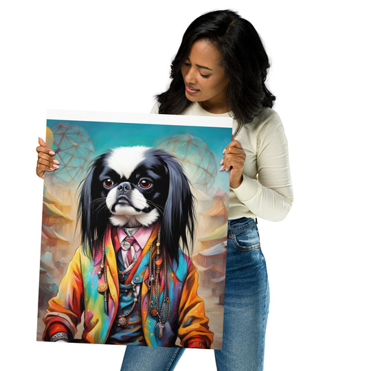 Metal prints-Japanese Chin