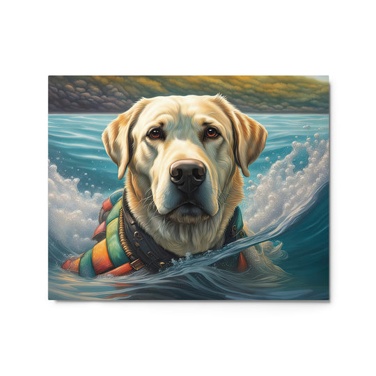 Metal prints-Labrador Retriever V4