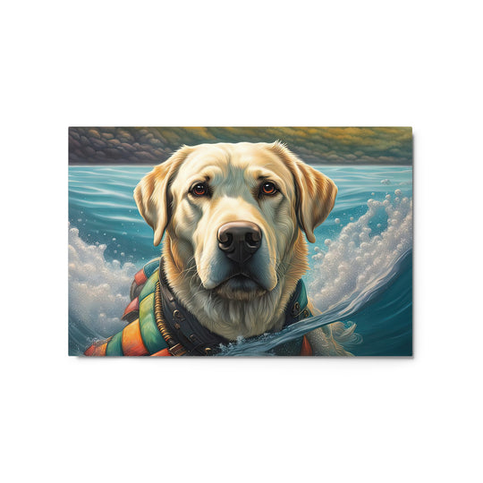 Metal prints-Labrador Retriever V4