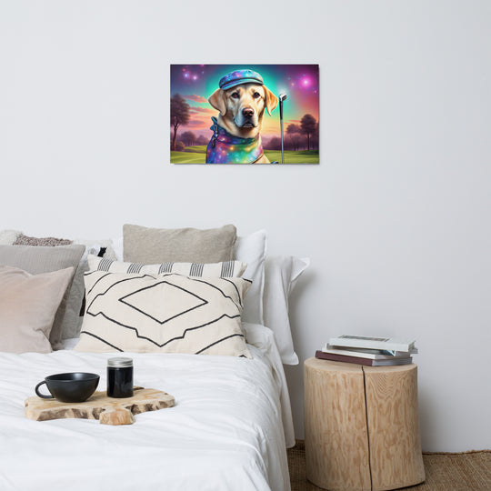 Metal prints-Labrador Retriever Golfer V21