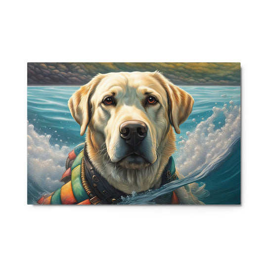 Metal prints-Labrador Retriever V4