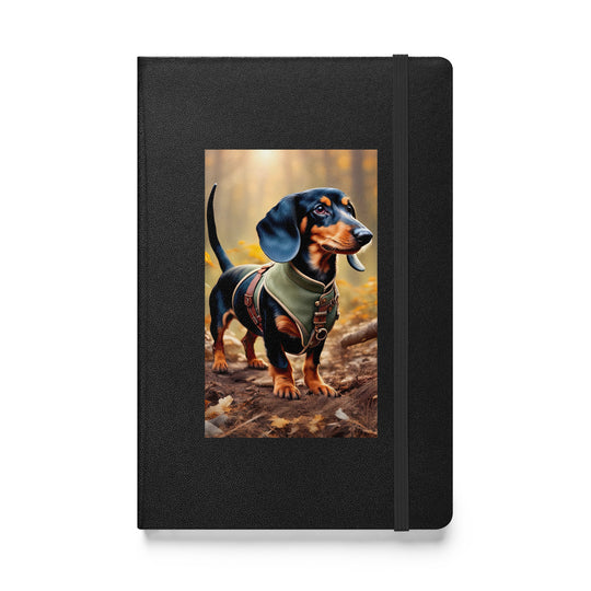 Dachshund- Hardcover bound notebook v3