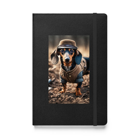 Dachshund- Hardcover bound notebook v5