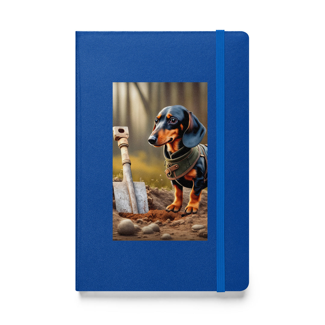 Dachshund- Hardcover bound notebook v4