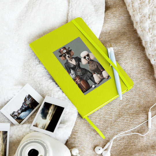 Poodle Golfer- Hardcover bound notebook v2