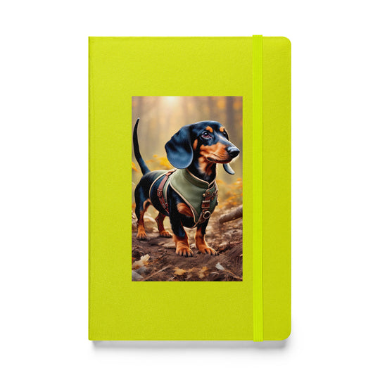 Dachshund- Hardcover bound notebook v3