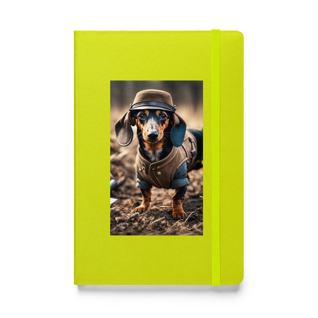 Dachshund- Hardcover bound notebook v5